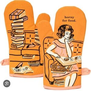 Blue Q Horny For Food Oven Mitt NWT